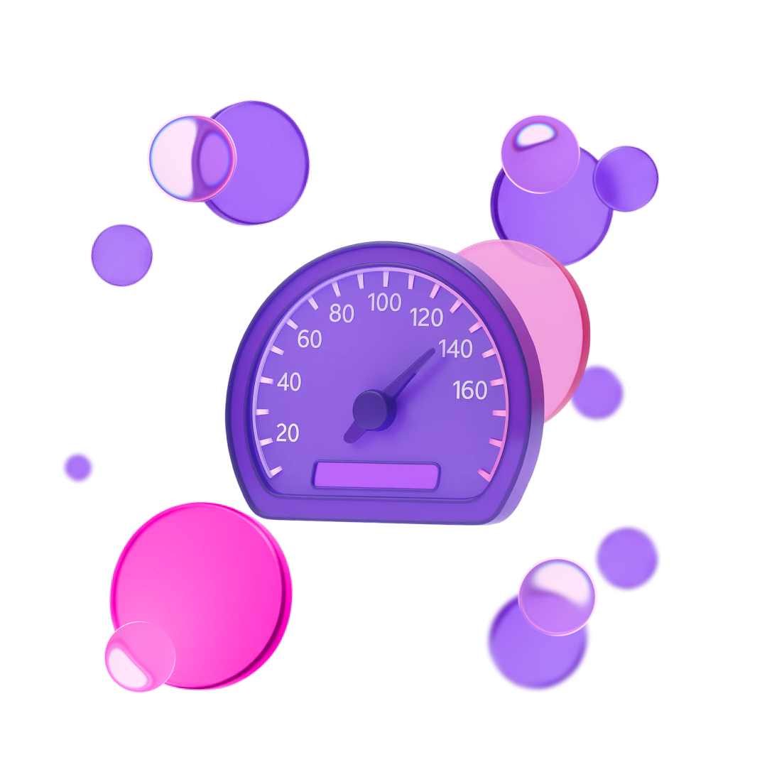 XPLUS automated performance testing icon representing system speed and reliability